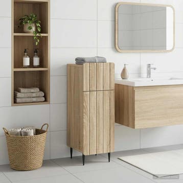 vidaXL Badkamer Opbergkast ZWOLLE Sonoma Eiken 30 x 31 x, Verzenden, Nieuw