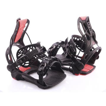 XL snowboard bindingen NIDECKER FLOW FENIX 2026, Black/red, Sport en Fitness, Verzenden, Gebruikt