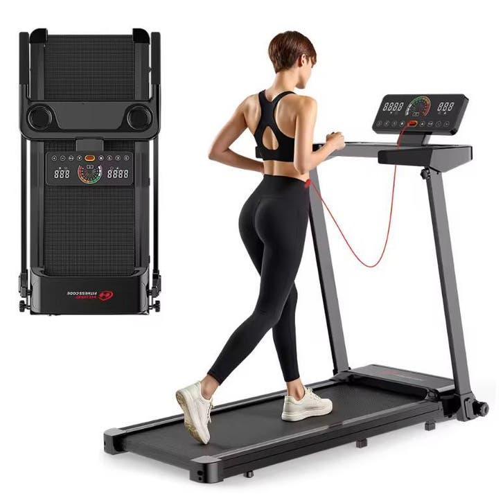 Opvouwbare Loopband voor Thuis met LCD en 12 Programma’s, Sport en Fitness, Fitnessapparatuur, Nieuw, Verzenden
