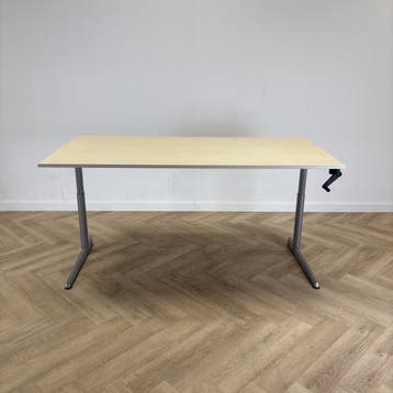 Ahrend slingerbureau 180x90 cm, ahorn - grijs, Gebruikt, Ophalen of Verzenden, Grijs, Ahrend