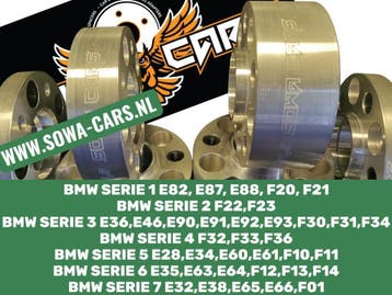 Spoorverbreders Spacers Bmw 5x120 72,5 F10 F30 E60 E90 20mm, Verzenden
