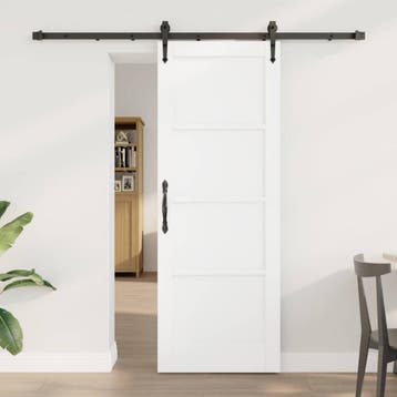 vidaXL Schuifdeur ORKDAL 73,5 x 198,5 cm Bewerkt hout Wit en, Verzenden, Nieuw