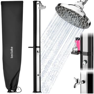 Zonnedouche Ofanto 35 l - zwart/zilver, Verzenden, Nieuw