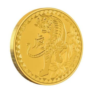 Gouden Niue - Lunar Year of the Tiger, Verzenden, Losse munt, Goud