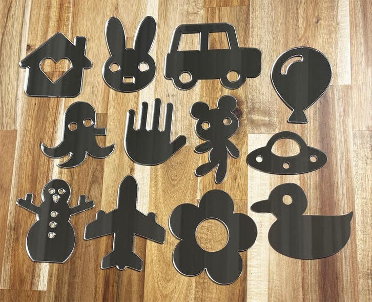 Spiegelset voor kinderkamers (8-10 cm diameter per spiegel,, Doe-het-zelf en Verbouw, Gereedschap | Handgereedschap, Nieuw, Ophalen of Verzenden