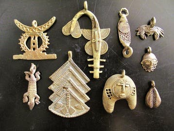 Hanger - Ivoorkust - Bronzen Baoulé (x9) (Zonder
