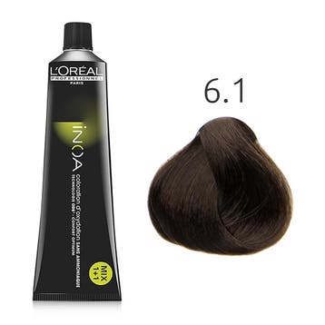 LOréal  INOA  6.1 Donker Asblond  60 gr, Verzenden, Nieuw
