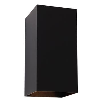 Moderne buiten wandlamp met schemersensor zwart, Dion, 6W,, Ophalen of Verzenden, Nieuw, Aluminium, Wandlamp