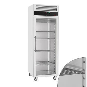 GGM Gastro | Vrieskast rvs ECO - 600L - 1 glazen deur - |, Witgoed en Apparatuur, Vriezers en Diepvrieskisten, Verzenden, Nieuw