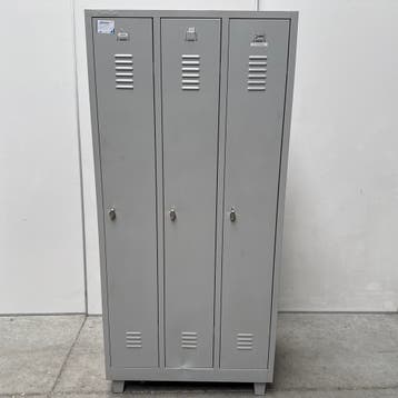3-deurs Manutan locker - 180x89x50 cm, Ophalen of Verzenden, Nieuw