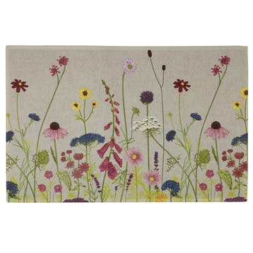 deurmat wilde bloemen 75x50cm, Verzenden, Nieuw