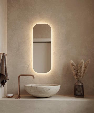 Toiletspiegel Hipp Design SPV Rechthoek 30x80 cm Met, Ophalen of Verzenden, Nieuw, Bad