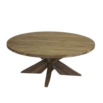 Ronde salontafel met kruispoot -  90 cm NeeSalontafels, Huis en Inrichting, Tafels | Salontafels, Ophalen of Verzenden, Nieuw