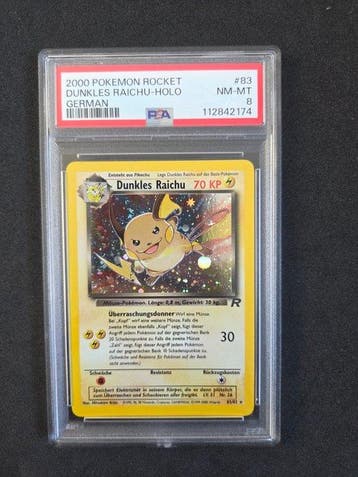 Pokémon - 1 Graded card - Raichu #83 Foil - PSA 8, Nieuw