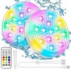 Oplaadbare LED Zwembadverlichting IP68 met Afstandsbediening, Verzenden, Nieuw