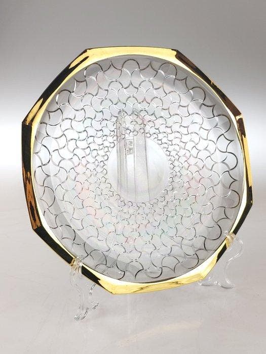 Secoloventesimo - Schotel - Arabesque - 24 kt goud - Bord, Antiek en Kunst, Antiek | Glas en Kristal