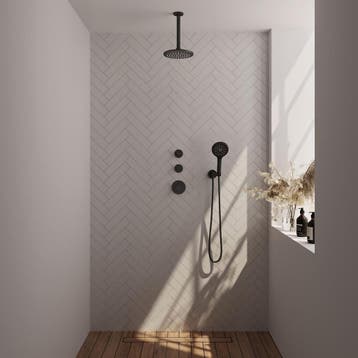 Brauer Black Carving Thermostatische Regendoucheset Inbouw -, Ophalen of Verzenden, Nieuw