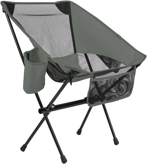 VirtuFit Camping Stoel Compact - Strandstoel - Grijs, Vakantie, Vakantie | Zon en Strand