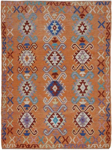 Handgeweven Designer Kelim – Afghan Design - Kelim - 233 cm, Huis en Inrichting, Nieuw
