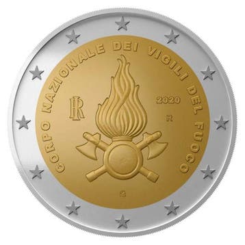 Italië 2 Euro Brandweer 2020, Postzegels en Munten, Munten | Europa | Euromunten, Verzenden