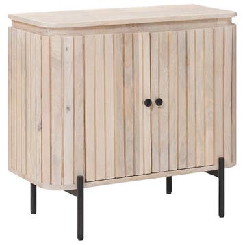 vidaXL Dressoir 70 x 30 x 65 cm Massief Mango Hout en, Huis en Inrichting, Kasten | Dressoirs, Verzenden, Nieuw, Overige houtsoorten