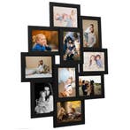 vidaXL Fotolijst voor 10x(10x15 cm) foto MDF zwart, Verzenden, Nieuw