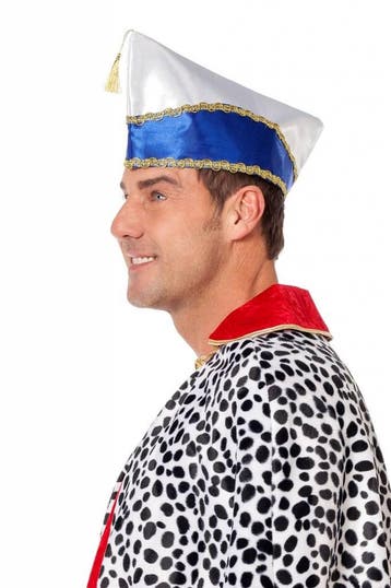Prinsenmuts blauw/wit, Ophalen of Verzenden, Nieuw
