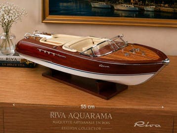 Riva Aquarama maquette de luxe bois modelisme 53cm 1:14 -, Nieuw