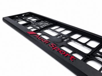 Audi Sport luxe kentekenplaathouder met 3D-logo, Ophalen of Verzenden, Nieuw