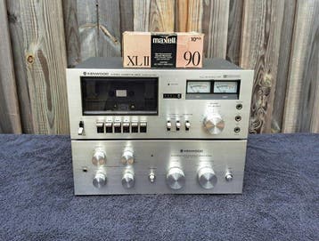 Kenwood - KA-3700 + KX-530 cassettedeck Audio versterker -, Nieuw