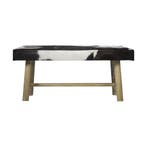 bank chalet koe zwart 95cm, Verzenden, Nieuw