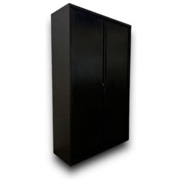 Matzwarte Roldeurkast 197x120x45 - Nieuwe Archiefkast!, 100 tot 150 cm, Verzenden, Nieuw, Metaal