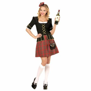 Tartan Lady Schotse Vrouw Kostuum, Ophalen of Verzenden, Nieuw