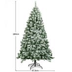 2dekans | Coast Besneeuwde Kunstkerstboom Wit – 97,5 x 180, Ophalen of Verzenden, Zo goed als nieuw