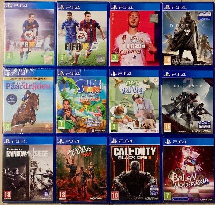 Sony - Playstation 4 (PS4) - 12 various PS4 games [3x, Spelcomputers en Games, Spelcomputers | Overige Accessoires