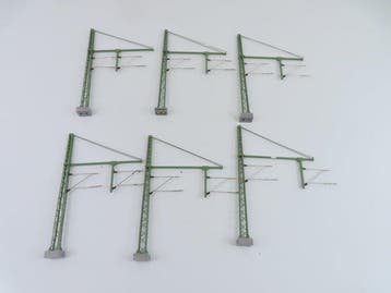 Märklin H0 - 74106 - Bovenleiding (6) - Bovenleidingssysteem, Hobby en Vrije tijd, Modeltreinen | H0, Nieuw