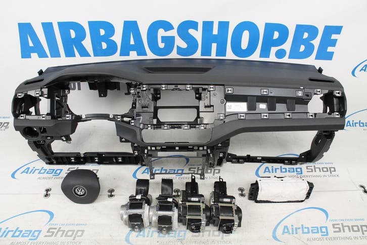 Airbag set - Dashboard zwart Volkswagen T-Cross (2018-heden), Auto-onderdelen, Dashboard en Schakelaars, Gebruikt, Volkswagen