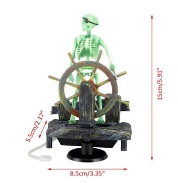 Piraat Skelet Aquarium Decoratie Bewegend, Verzenden, Nieuw