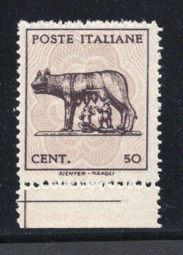 Koninkrijk Italië - Lupa - Diverse kleur Sassone n. 515B, Gestempeld