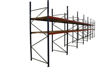 NO RESERVE Mecalux grootvakstelling 36 staanders 300cm