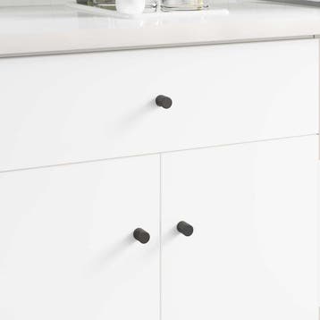vidaXL Kastknop 2 st Zwart 18 x 23 mm IJzer, Doe-het-zelf en Verbouw, Hang- en Sluitwerk, Verzenden, Nieuw