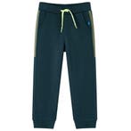 vidaXL Kinderjoggingbroek met trekkoord 92 mosgroen, Verzenden, Nieuw
