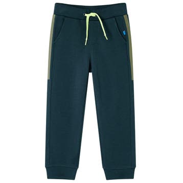 vidaXL Kinderjoggingbroek met trekkoord 92 mosgroen, Verzenden, Nieuw