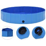 vidaXL Hondenzwembad inklapbaar 160x30 cm PVC blauw, Dieren en Toebehoren, Verzenden, Nieuw
