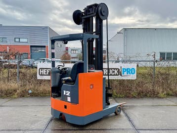 Toyota 6FBRE12 hh 900 cm (1997)  met quattro mast MET VIDEO, 1000 tot 2000 kg, Elektrisch, Reachtruck, Toyota
