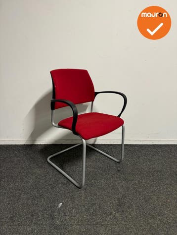 Drabert Filio - Vergaderstoel - Rood, Vergader- of Presentatieruimte, Ophalen of Verzenden, Gebruikt, Stoel