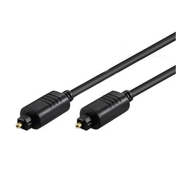 Optische kabel 2 meter Toslink male, Computers en Software, Pc- en Netwerkkabels, Ophalen of Verzenden, Nieuw