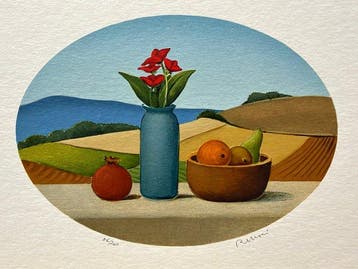 Roberto Masi (1940-2011) - Veranda con melograno