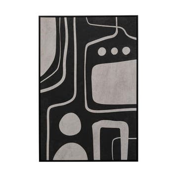 *WOONWINKEL* Abstract Schilderij Zwart Wit, Huis en Inrichting, Verzenden, Nieuw