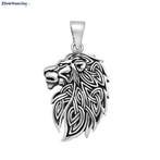 Zilveren keltische leeuw kettinghanger, Verzenden, Nieuw, Zilver
